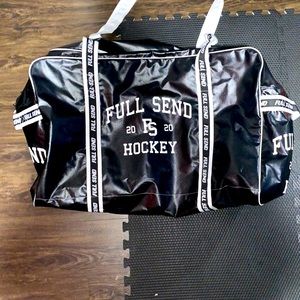 Full Send black hockey bag